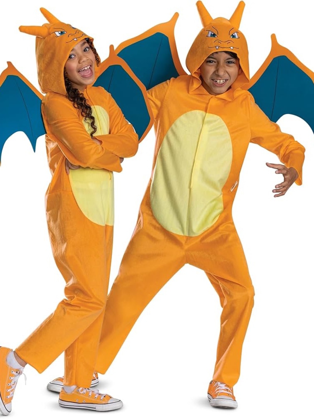 Pokemon Charizard Costume for Kids, Official Hooded Jumpsuit, Size Small (4/6)